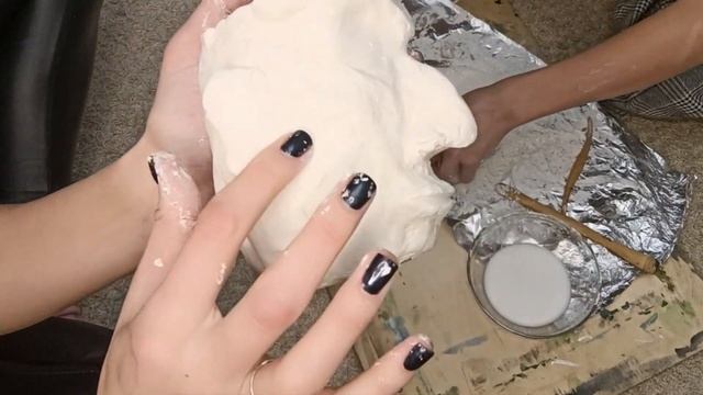 Ваза из полимерной глины. Каменная голова. Статуя Моаи. Ваза голова своими руками. Полимерная глина