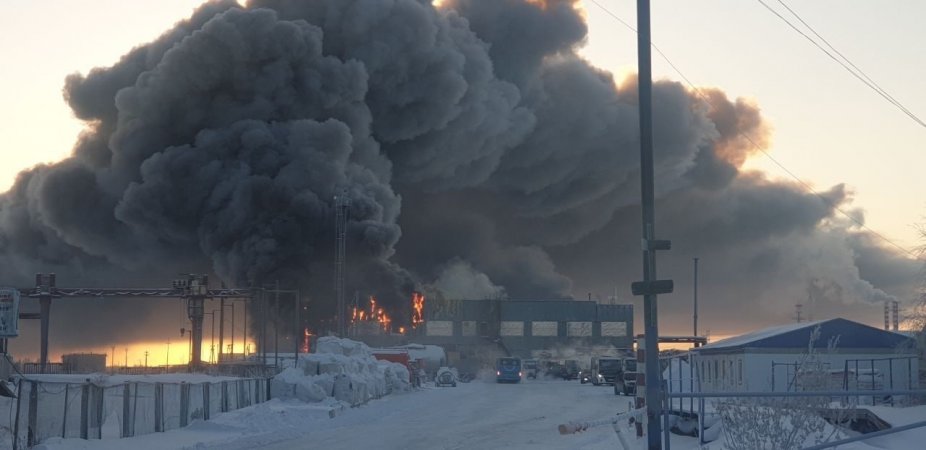 Пожар в Новом Уренгое