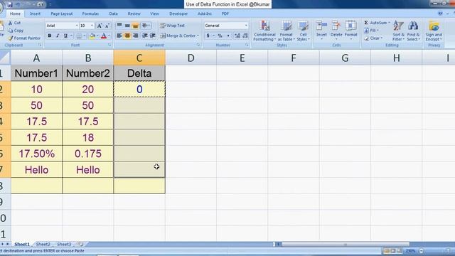 Delta Function in Excel смотреть онлайн