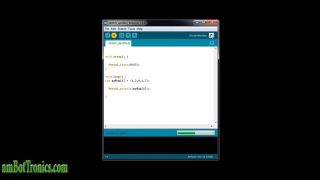 Arduino Tutorial: Array, how to retrieve elements, loop and assign values to an Array смотреть онлайн