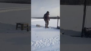 Мотобуксировщик по глубокому снегу