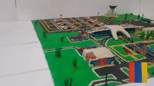 Аэропорт из пластилина | видео обзор из пластилина