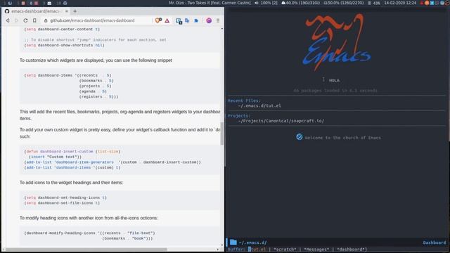 Emacs - 09 - Dashboard