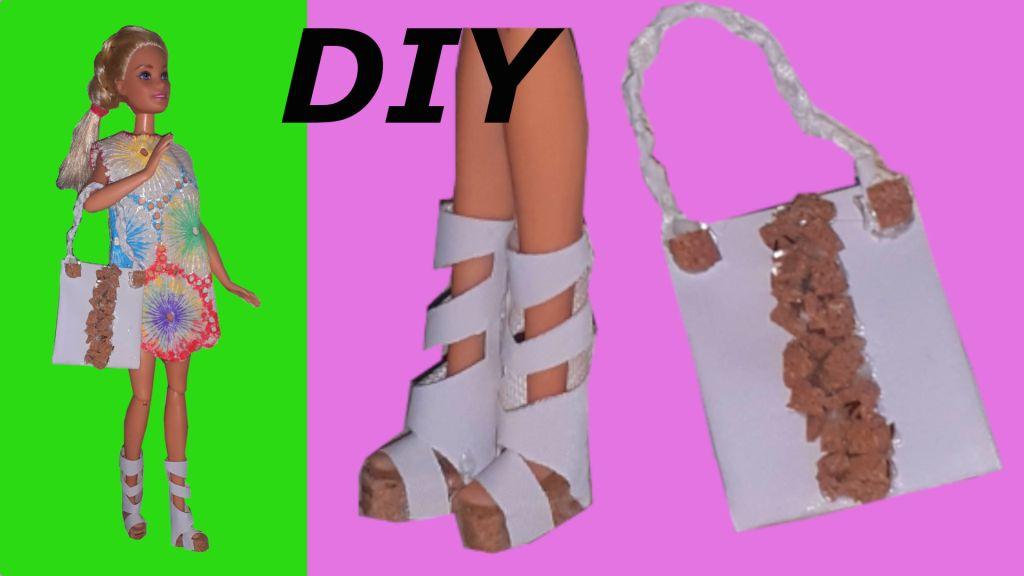 DIY Летние сапожки и эко-сумка в стиле Сафари для куклы Барби