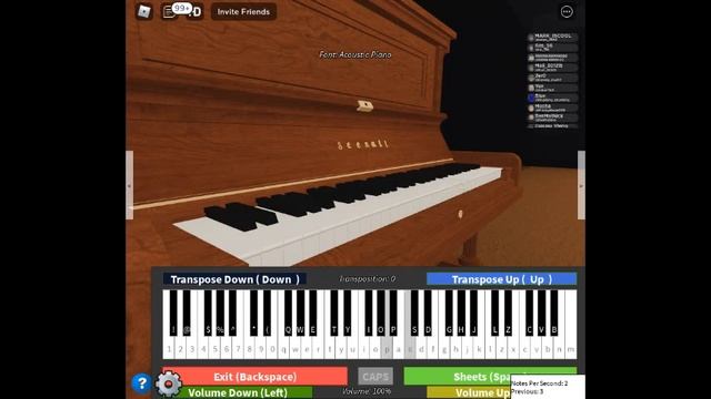 Happier piano sheets I Roblox Digital Piano [Free Auto] смотреть онлайн