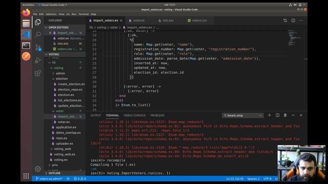 Elixir API EP08 - Import Voters смотреть онлайн