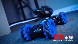 Машинка Танк перевертыш на радиоуправлении с 4 башнями, Стреляет +Управление жестами +Лазерный пуль