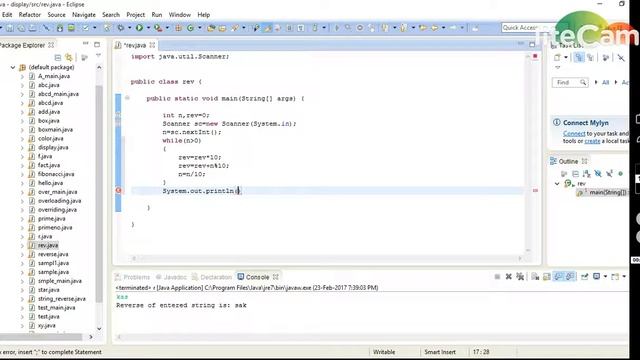 Java Tutorial 7 : Reverse of a Number and String in Java смотреть онлайн