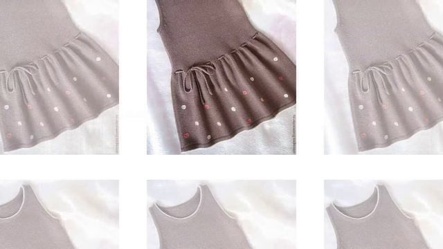 Вязаные платья для девочек. Beautiful knitted dresses for girls. смотреть онлайн