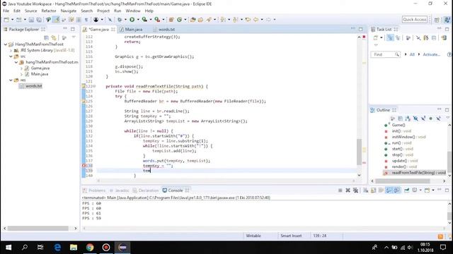 Java Game Programming - HangMan Part-2 смотреть онлайн