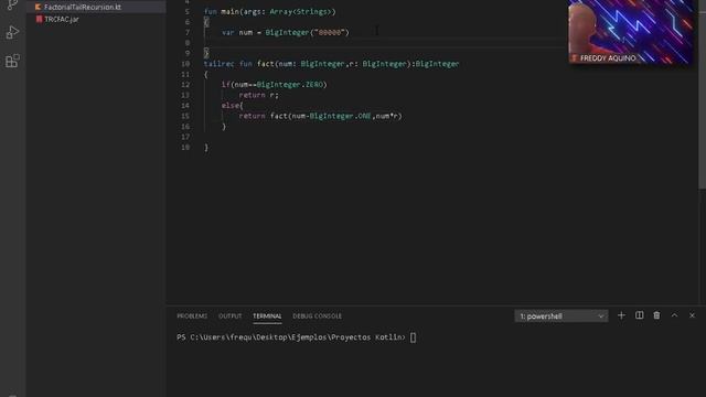 Tail Recursion Factorial Kotlin смотреть онлайн