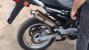 Honda Transalp 650 Huzar Exhaust without DB killer