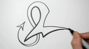 How to Draw Alphabet Letters in Graffiti - L