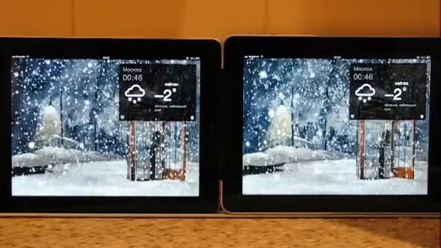 Сравнение скорости iPad1 и iPad2 на примере Яндекс. погоды смотреть онлайн