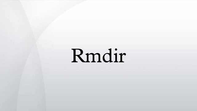 Rmdir смотреть онлайн