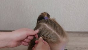 2 колоска в школу. 2 french braids to school.😍