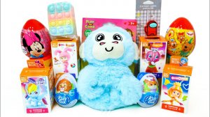 СЮРПРИЗ мини МИКС Алиэкспресс Покупки ТРИ КОТА Маша и Медведь AMONG US Фикс Прайс ФИКСИКИ