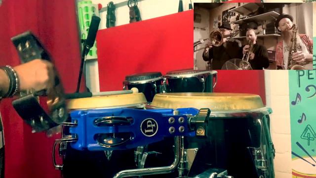 FUNKY TRAIN - EXPLAINING THE PERCUSSION PARTS - CONGAS/BONGOS/TAMBOURINE