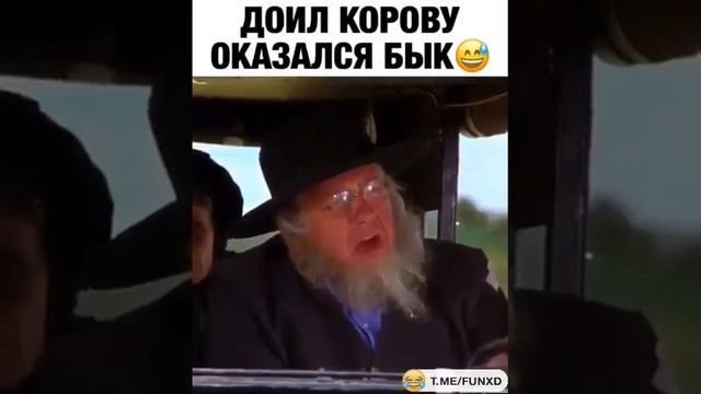 Шок!!!! Лучший прикол!! Доил корову, оказался бык ???