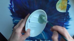 Как нарисовать космос гуашью.