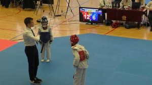 Соревнования по тхэквондо, турнир "Патриот", г. Москва, Сарапулов Даниил, 1/4 финала