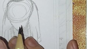рисуем длинные волосы с челкой. Рисуем вместе с Зе Софи. волосы Nº 2