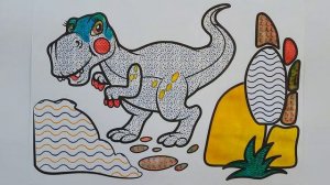 Динозавр // раскраска // dinosaur