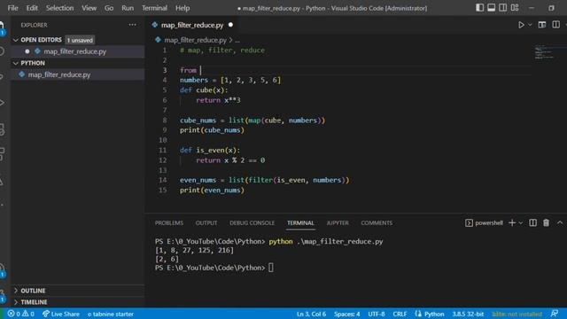 Map, Filter, Reduce in Python| Lambda Expressions in Python | Python Interview Questions #python