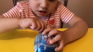 Игрушки из мультфильмов КИНДЕР СЮРПРИЗ/ РОБОКАР ПОЛИ/Большое яйцо/Big kinder surprise