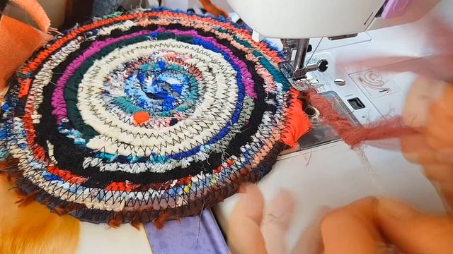 DIY: Корзина из лоскутных полос | УТИЛИЗАЦИЯ ОСТАТКОВ ТКАНИ