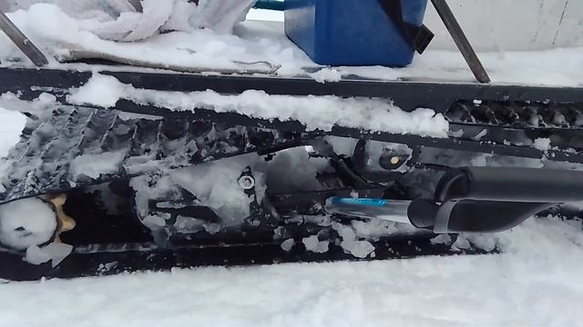 чистка гусеницы