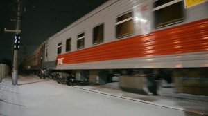 Электровоз ЧС7-097 со скорым фирменным поездом №41 Саранск-Москва (ФПК РЖД)