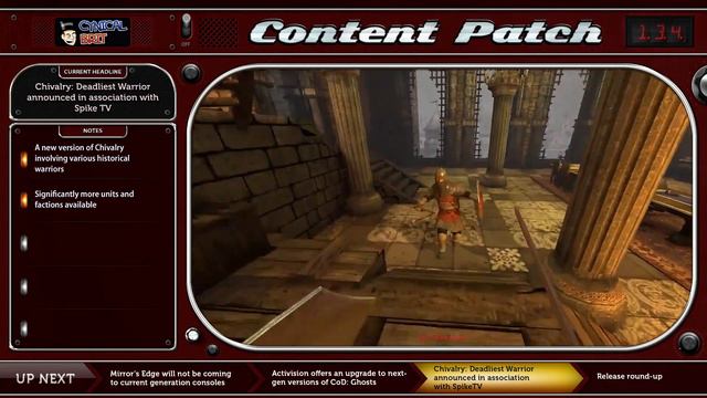 Content Patch - August 27th, 2013 - Ep. 134 [Mirror's Edge, CoD: Ghosts, new Chivalry] смотреть онлайн