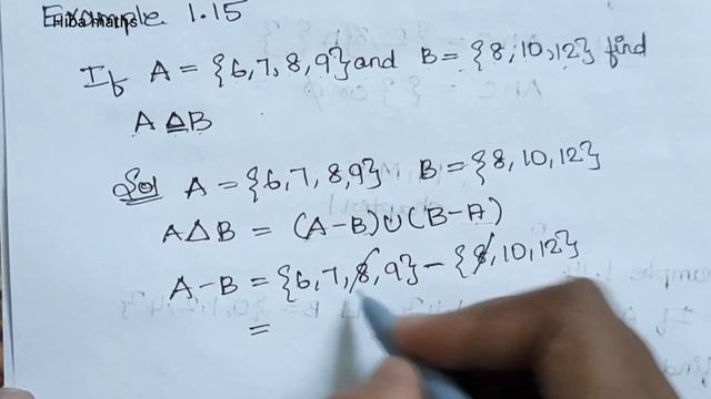 class 9th maths chapter 1 example 1.15 tn samacheer hiba maths смотреть онлайн