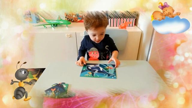 Раннее развитие.  Учимся собирать пазлы.