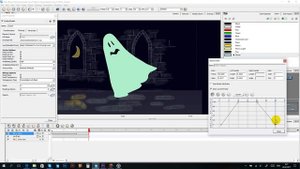 Управление прозрачностью графики в Toon Boom Harmony.