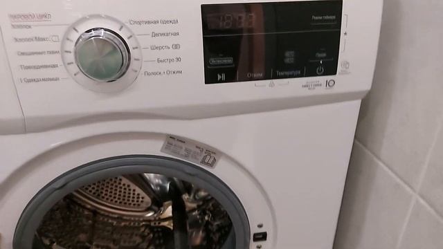Распаковка — Стиральная машина LG F2J3HS2W смотреть онлайн