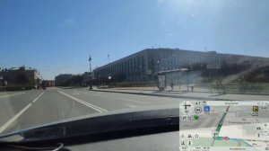 #4K St  Petersburg walk, view from the driver's seat May 10, 2020 pandemic, coronavirus Прогулка СП