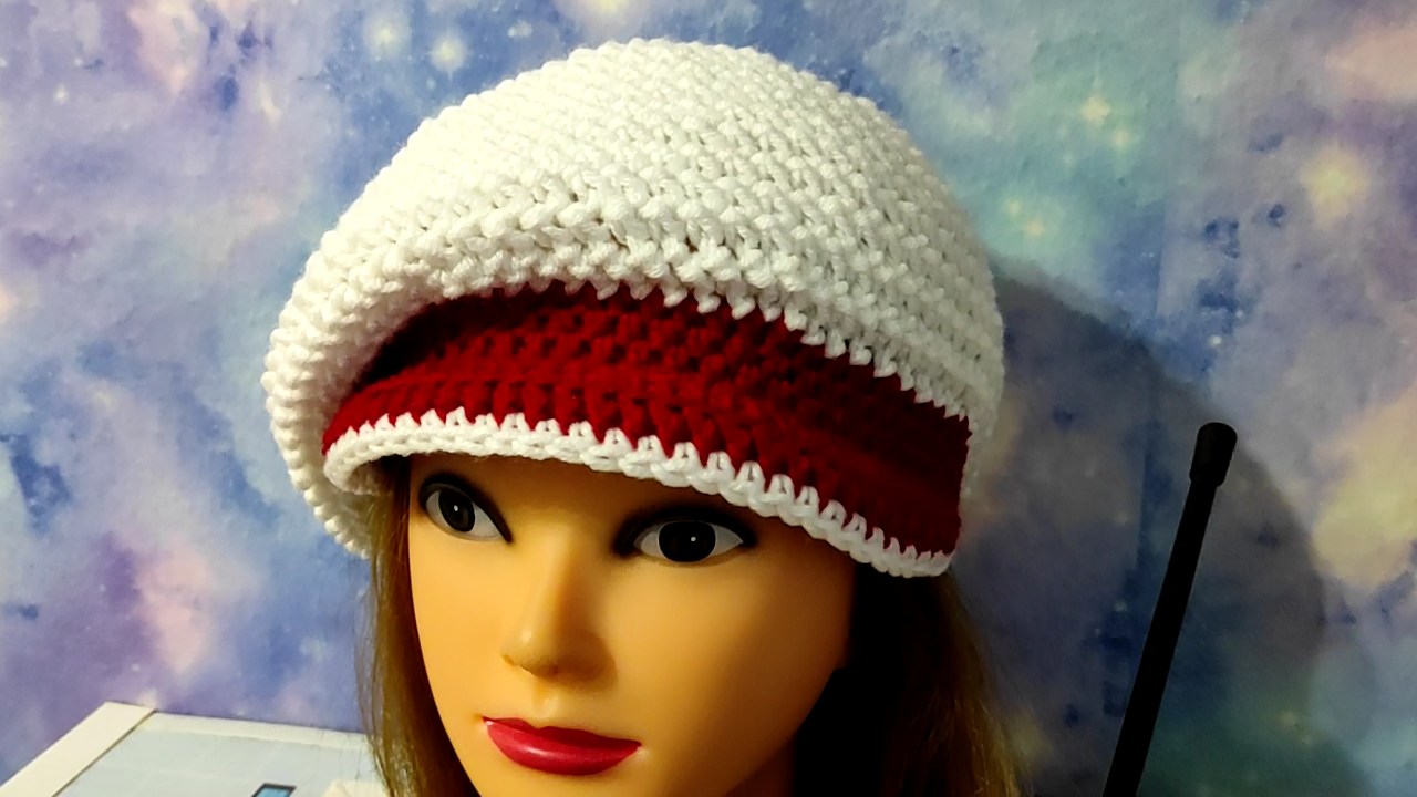 КЕПКА-БЕРЕТ крючком. Видео для начинающих. смотреть онлайн