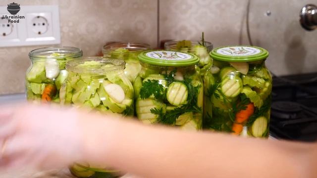 Приготуємо кабачки на зиму БЕЗ стерилізації ! Домашня консервація в українському селі