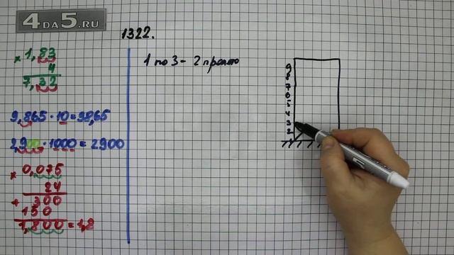 Упражнение 473 Часть 2 (Задание 1322.) – ГДЗ Математика 5 класс – Виленкин Н.Я. смотреть онлайн