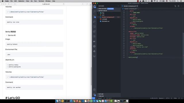 How to setup Sentry server in Docker Compose смотреть онлайн