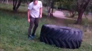 Переворачивание покрышки/кантование покрышки 250-270 кг