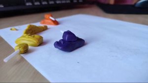 Моя вторая анимация (танки) пластилиновая анимация / stop motion