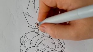 Drawing Goku Legend Awakes | Redraw fan's Drawing