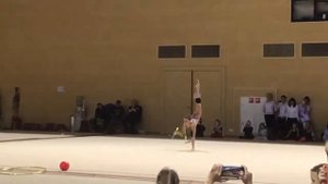 Арина Аверина - булавы // контрольная тренировка, Химки