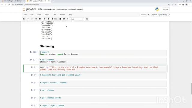 Basic Language Processing with Python's NLTK Package | Part 1 | tokenization, stop-words, stemming