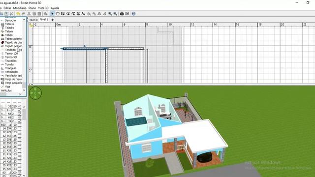 Como hacer el techo inclinado para una casa./sweethome3d смотреть онлайн