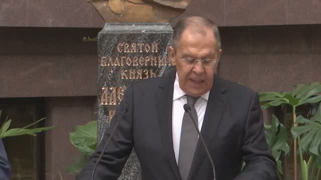 Выступление С.Лаврова на открытии выставки "Непобедимый адмирал – непобедимая Россия..."