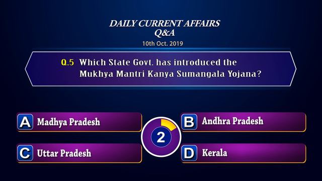 10TH OCT 2019| CurrentAffairs Q&A
